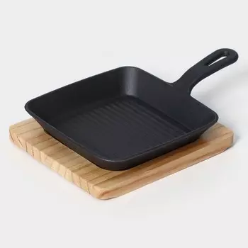Сковорода Квадрат. Гриль (30х20х7 см)