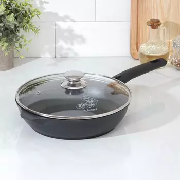 Сковорода Традиция цвет: черный (27х26х8 см)