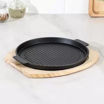 Сковородка Круг. Гриль (25х21 см)