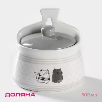 Солонка Уютные коты (600 мл)