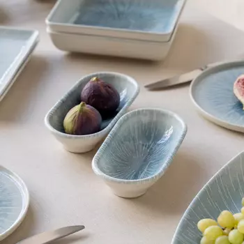 Соусница Азур цвет: голубой (9х18 см)