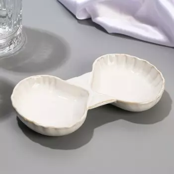 Соусник Белая раковина (9х15 см)