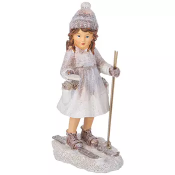 Статуэтка Девочка на лыжах (9х7х16 см)