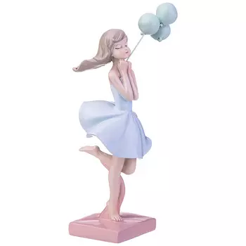 Статуэтка Девочка с шариками (8х7х21 см)
