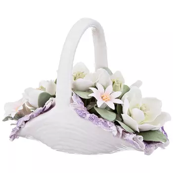 Статуэтка Корзина С Цветами (14х7х11 см)