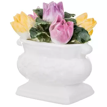 Статуэтка Вазон С Тюльпанами (8х7х7 см)