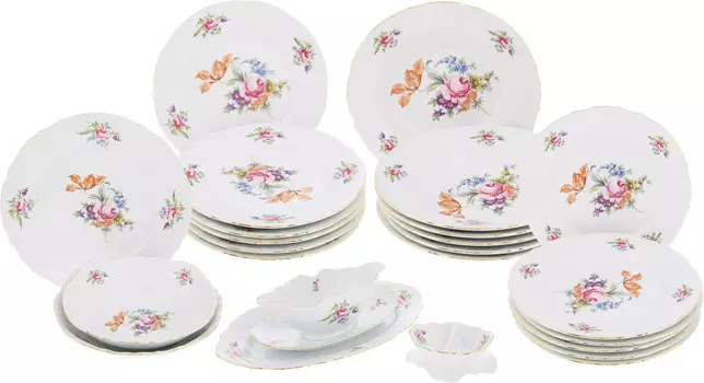 Столовый Мейсенский букет (24 предмета)