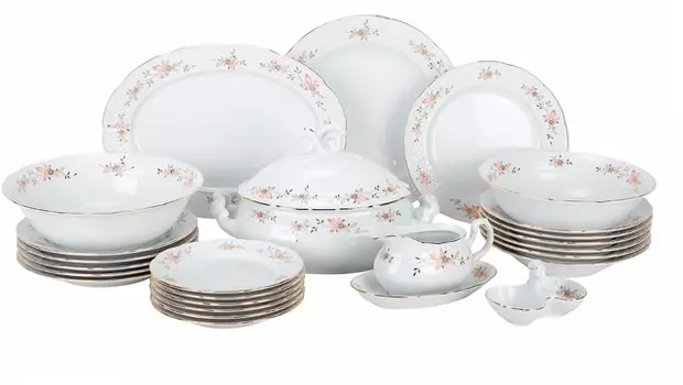 Столовый сервиз Menuet. Золотые ветки (24 предмета)