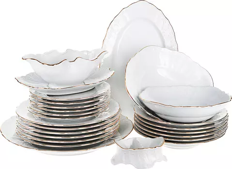 Столовый Zalmon. Отводка золото (24 предмета)