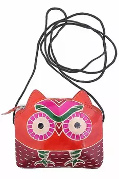 Сумка Louella Цвет: Коричневый, Оранжевый (16х5х14 см)