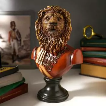 Сувенир Бюст льва-полководца (22х15х34 см)