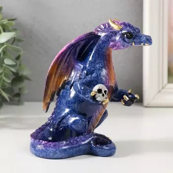 Сувенир Дракон с черепом в лапе (12х8х13 см)