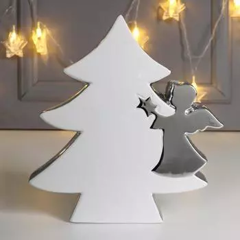 Сувенир Ёлочка с ангелом (20х4х21 см)