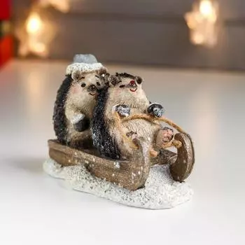 Сувенир Ёжики (15х9х10 см)