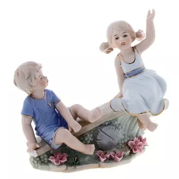 Сувенир Малыши на качели (7х19х20 см)