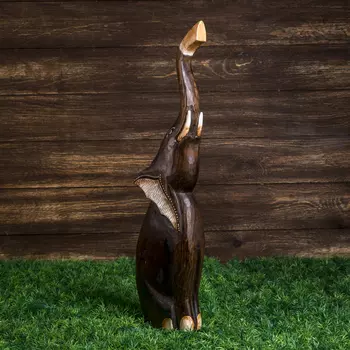 Сувенир Слон белые ушки (13х7х52 см)