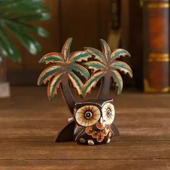 Сувенир Сова на отдыхе (15х15х6 см)