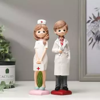 Сувенир Врач и медсестра (6х4х20 см)