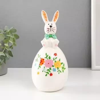 Сувенир Зайка на цветочном яйце (9х9х19 см)