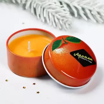 Свеча Апельсин (5х5х2,5 см)