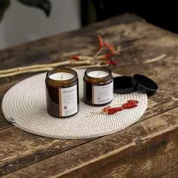 Свеча ароматическая Перец цвет: оранжевый (13 см)