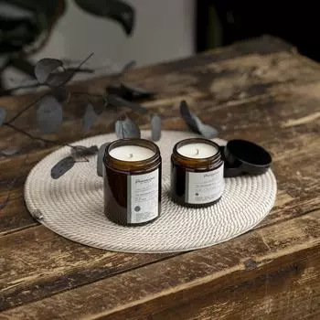 Свеча ароматическая Табак цвет: зеленый (13 см)