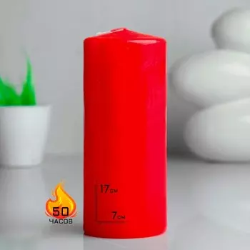 Свеча Cagliari (7х7х17 см)