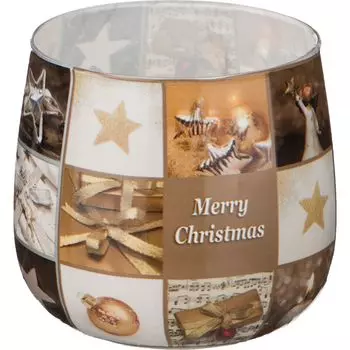 Свеча Merry Christmas (6х7 см)