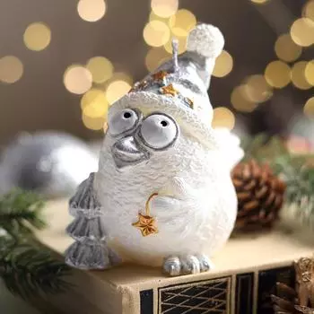 Свеча Снежная птичка (9,5 см)