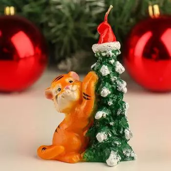 Свеча Тигр новогодний (11,5 см)