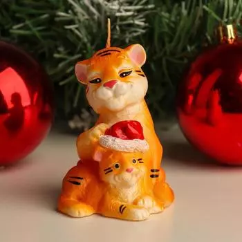 Свеча Тигрица с тигренком (9 см)