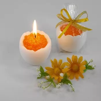Свеча Яйцо с икрой (5,5х6х6 см)