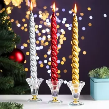 Свечи С Новым годом! (28х8х3 см)