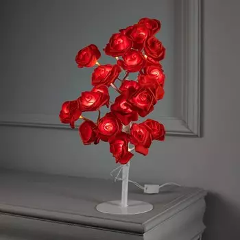 Светодиодный куст Розы красные (45 см)