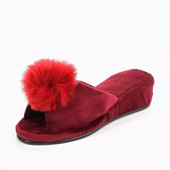 Тапочки Ann цвет: бордовый (36-37)