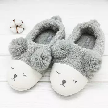 Тапочки Мишки Цвет: Серый (42-43)