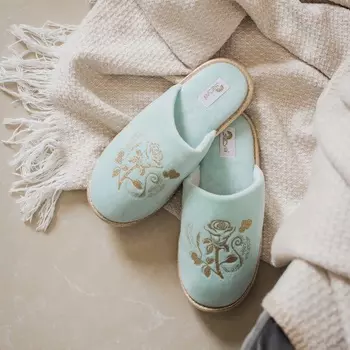 Тапочки Rose цвет: аква (38)