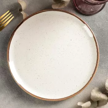 Тарелка Beige цвет: бежевый (20х20х2 см)