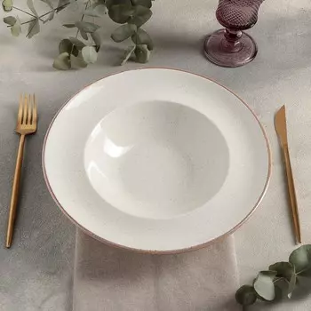 Тарелка Beige цвет: бежевый (500 мл)