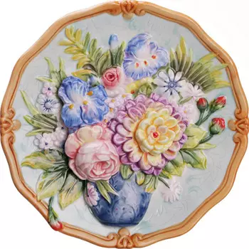 Тарелка Букет (21х4 см)
