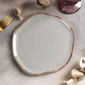 Тарелка Dark grey цвет: темно-серый (21х21х1 см)