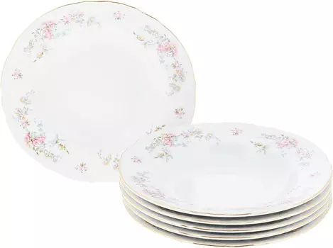 Тарелка глубокая Дикая роза (23 см - 6 шт)