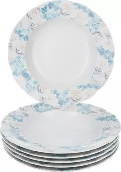 Тарелка глубокая Роза (23 см - 6 шт)