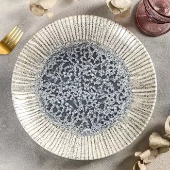 Тарелка Iris blue (26х26х3 см)