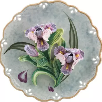 Тарелка Ирисы (21х5 см)