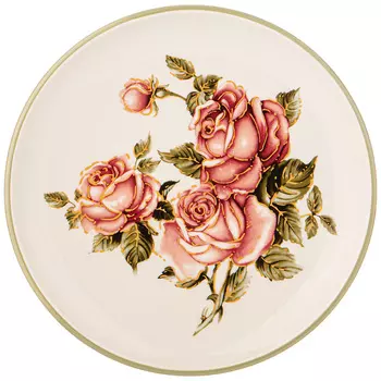 Тарелка Корейская роза (21х21х3 см)