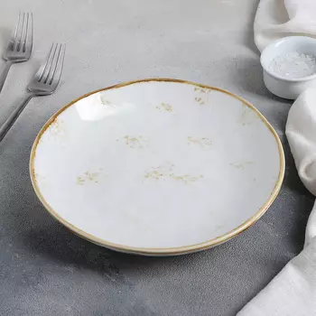 Тарелка Космос цвет: белый (22х22х4 см)