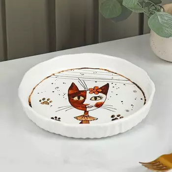 Тарелка Коты-аристократы (21х22х4 см)