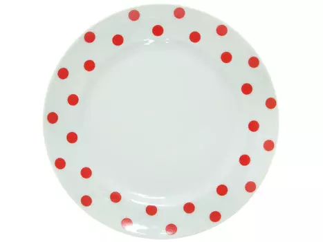 Тарелка Красный горошек