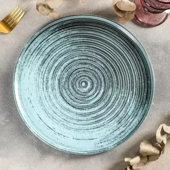 Тарелка Lykke цвет: бирюзовый (27х27х2 см)